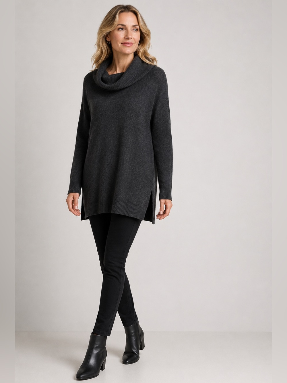 Halogen‎ 100% Cashmere Tunic Sweater